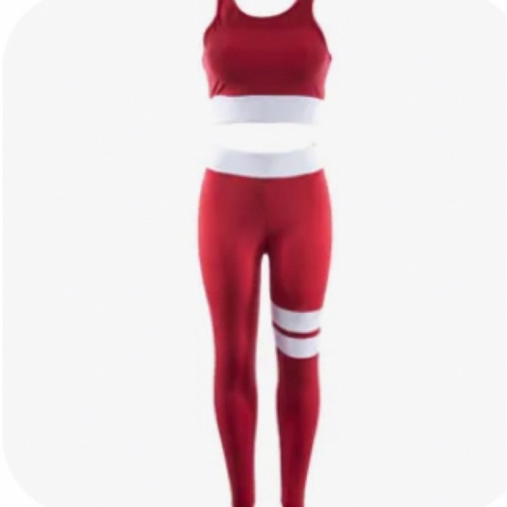 Women’s Sleeveless, body-con two piece jumpsuit.